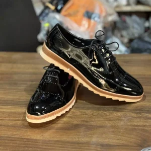 Couro de patente sapatos masculinos